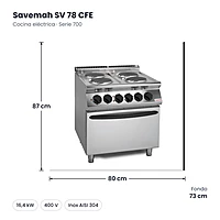 Medidas Savemah SV 78 CFE: 80 x 73 x 87 cm