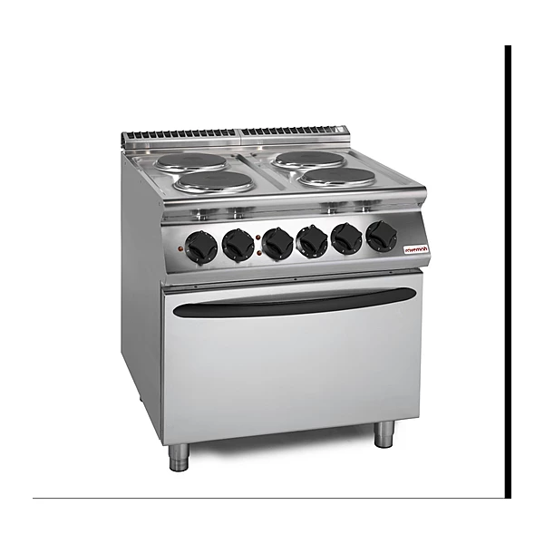 Cocina eléctrica 4 placas redondas con horno Savemah SV 78 CFE