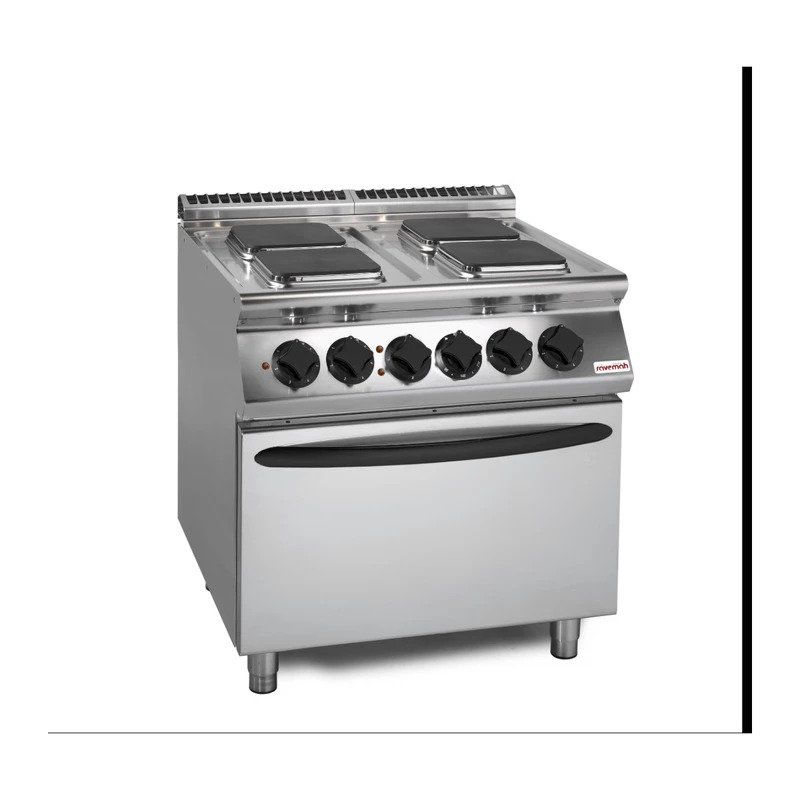 Cocina eléctrica 4 placas cuadradas con horno Savemah SV 78 CFEQ