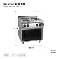 Medidas Savemah SV 78 PCE: 80 x 73 x 87 cm