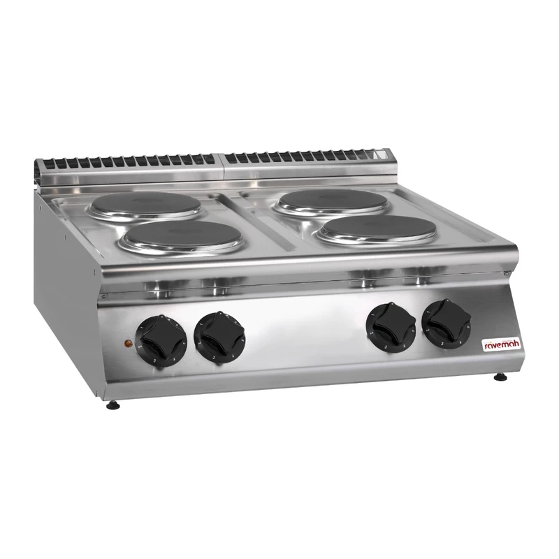 Cocina eléctrica 4 placas redondas sobremesa Savemah SV 78 PCE-T