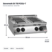 Medidas Savemah SV 78 PCEQ-T: 80 x 73 x 25 cm