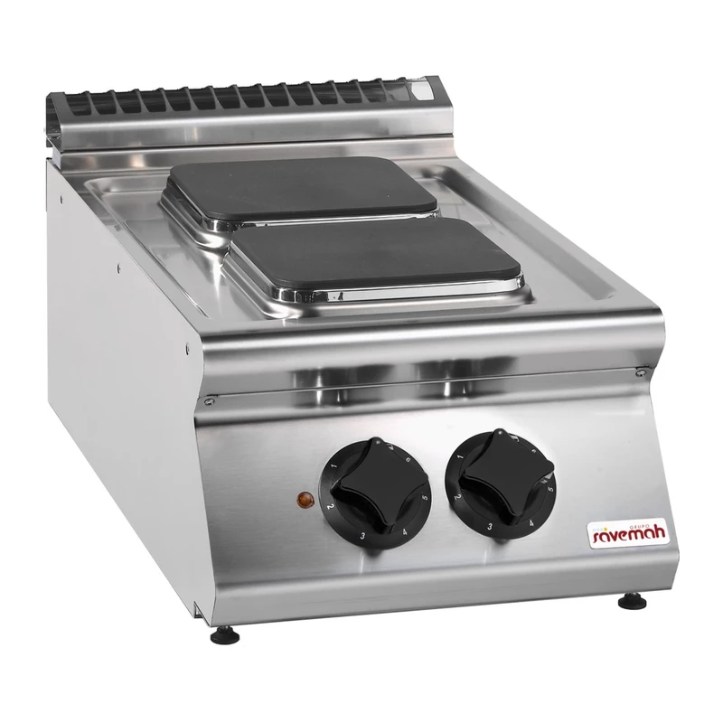 Cocina eléctrica 2 placas cuadradas sobremesa Savemah SV 94 PCES-T