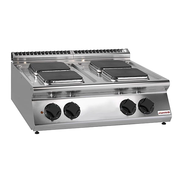 Cocina eléctrica 4 placas cuadradas sobremesa Savemah SV 98 PCES-T
