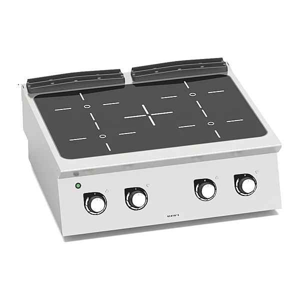 Cocina vitrocerámica Bertos S700 SE7P4B/VTR 4 zonas de sobremesa