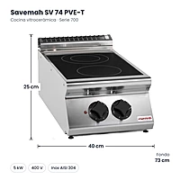 Medidas Savemah SV 74 PVE-T: 40 x 73 x 25 cm
