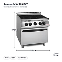 Medidas Savemah SV 78 CFVE: 80 x 73 x 87 cm