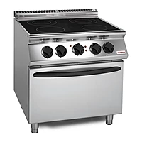 Cocina vitrocerámica 4 zonas con horno Savemah SV 78 CFVE