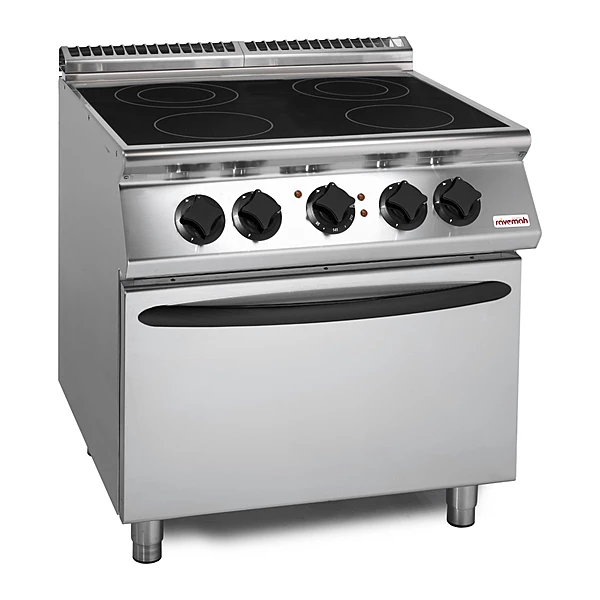 Cocina vitrocerámica 4 zonas con horno Savemah SV 78 CFVE