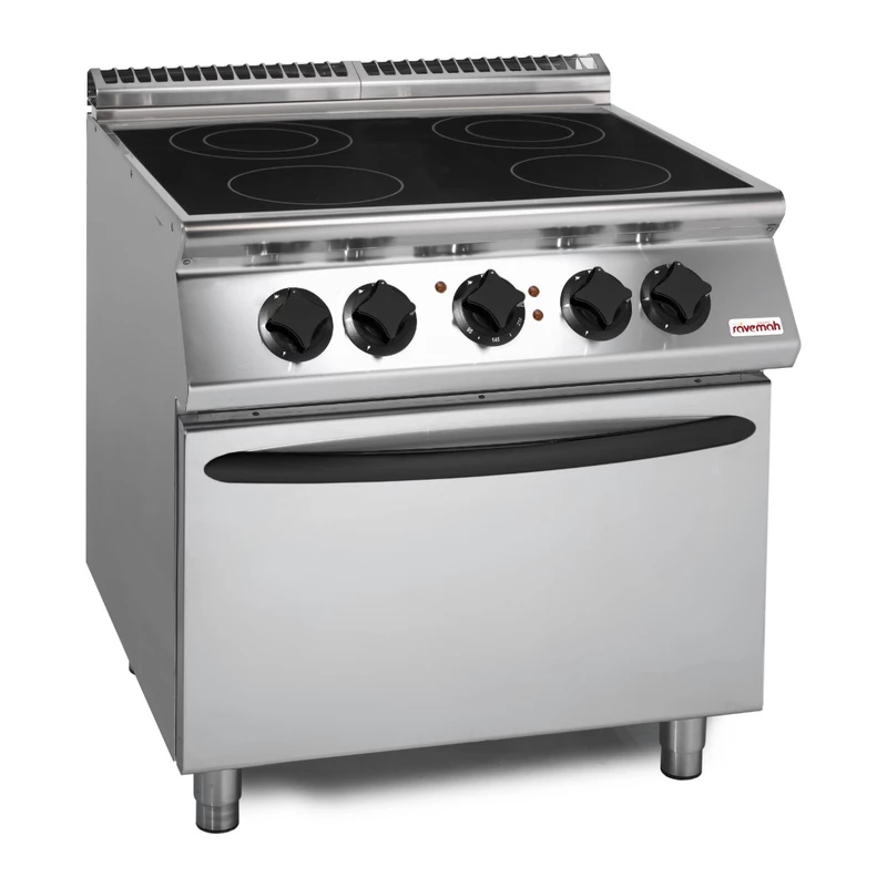 Cocina vitrocerámica 4 zonas con horno Savemah SV 78 CFVE