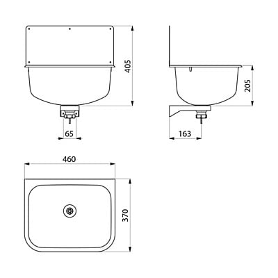 Delabie Wall-mounted cleaners' sink Delabie Wall-mounted cleaners' sink