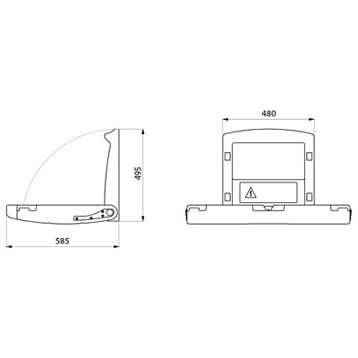Delabie bērnu aprūpes galdiņš Delabie bērnu aprūpes galdiņš