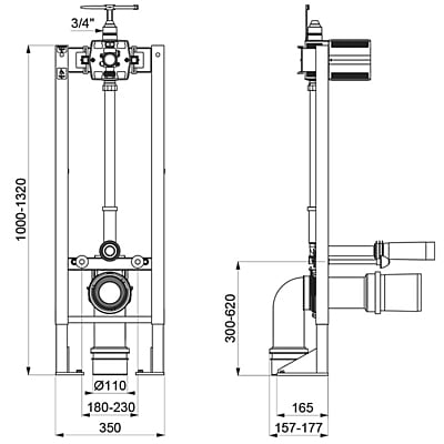 DELABIE TEMPOFIX 3 pašnesošā rāmju sistēma tualetēm DELABIE TEMPOFIX 3 pašnesošā rāmju sistēma tualetēm