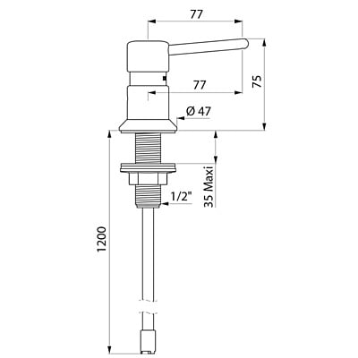 Delabie šķidro ziepju dozators Delabie šķidro ziepju dozators