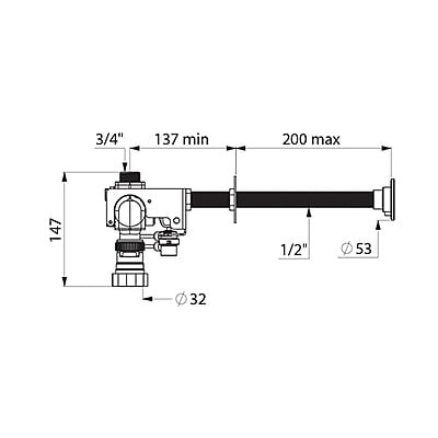Delabie TEMPOFLUX 3 AB flush system Delabie TEMPOFLUX 3 AB flush system