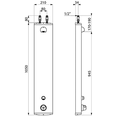 DELABIE SECURITHERM dušas panelis (792300) DELABIE SECURITHERM dušas panelis (792300)