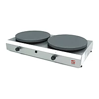 Crepera a gas doble Sammic CG-240 2 placas de 40 cm