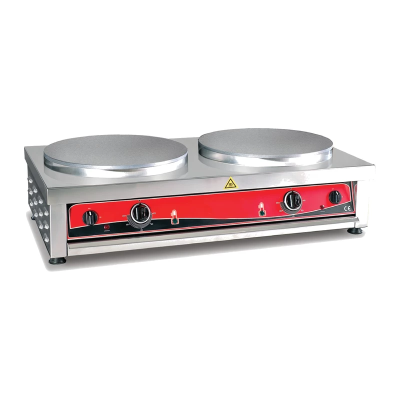 Crepera eléctrica doble Horekus DOUBLE CREP ECO con 2 placas Ø 40 cm
