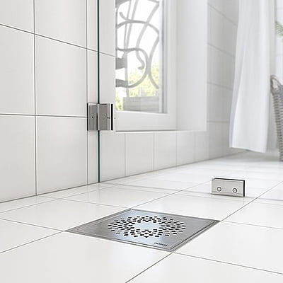 Purus kvadrātveida dekoratīvā reste "Drops" 197x197mm