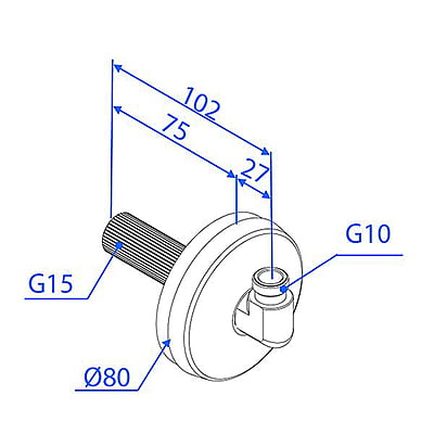 TRIO PERFEKTA G10 X G15 savienošanai ar virtuves maisītāju vai veļas mašīnu