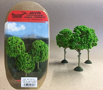 Javis - CST14 - COUNTRYSIDE TREES - 3 x 100mm OO GAUGE Javis - CST14 - COUNTRYSIDE TREES - 3 x 100mm OO GAUGE