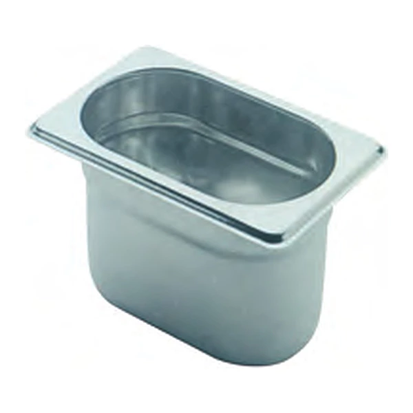 Cubeta gastronorm GN 1/6 de acero inoxidable de 200 mm Savemah BG 1/6 200