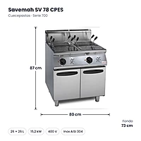 Medidas Savemah SV 78 CPES: 80 x 73 x 87 cm