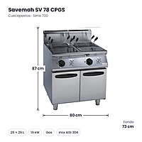 Medidas Savemah SV 78 CPGS: 80 x 73 x 87 cm