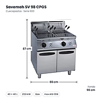 Medidas Savemah SV 98 CPGS: 80 x 90 x 87 cm