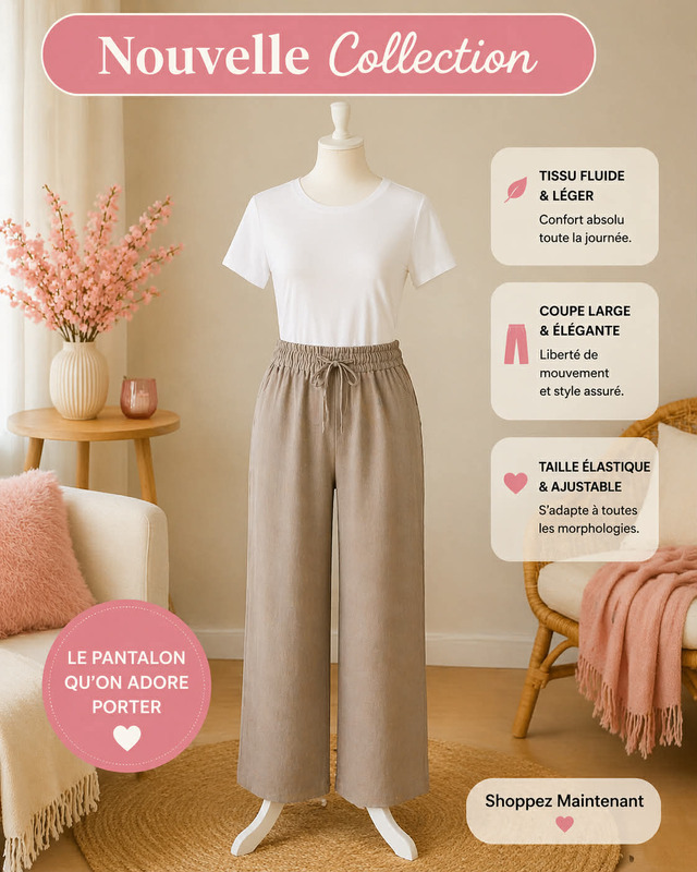 Pantalon large