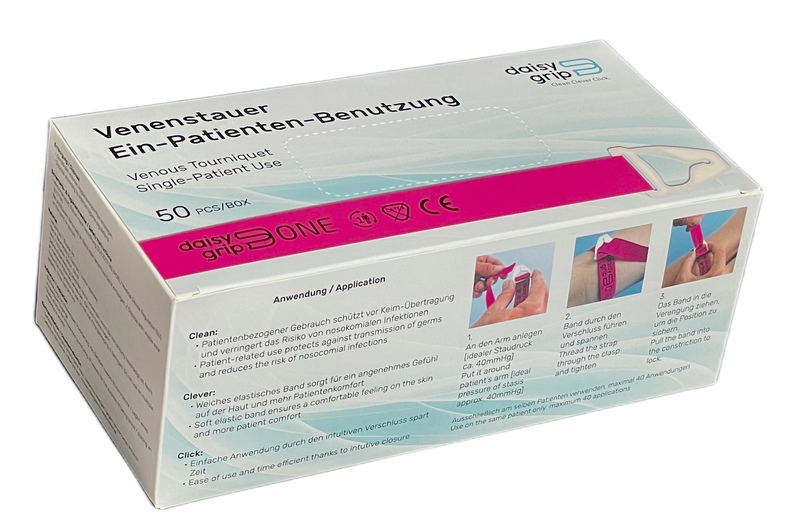 daisygrip ONE Venenstauer (patienten-gebunden, 50er Box)