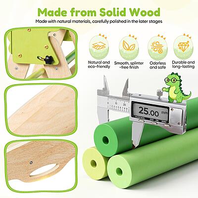 Многофункционален комплект 9в1 -Триъгълник на Пиклер, пързалка, арка-люлка, катерушка