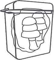 Delta Plus CONICFIR050 Corded Earplugs with