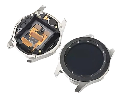 Samsung Galaxy Watch 46mm - Replacement AMOLED Touch Screen Assembly With Chassis & Buttons - Silver - Original