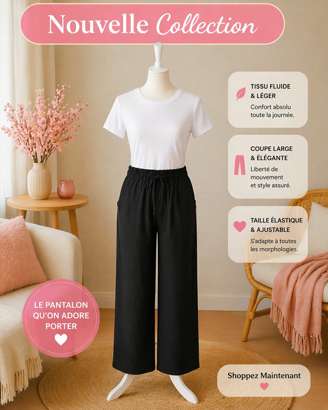 Pantalon large