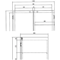 Armario de limpieza 1 puerta Al1P-66 – vista de detalle 1