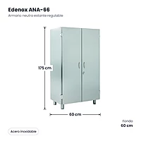 Medidas: Armario neutro estante regulable Edenox ANA-66: 60 x 60 x 175 cm