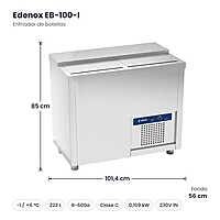 Medidas: Enfriador de botellas Edenox EB-100-I: 101,4 x 56 x 85 cm