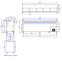 Enfriador de botellas EB-250-I 230V 50Hz R600a – vista de detalle 1
