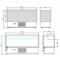 Enfriador de botellas EBE-150-G R-600a 50Hz – vista de detalle 1