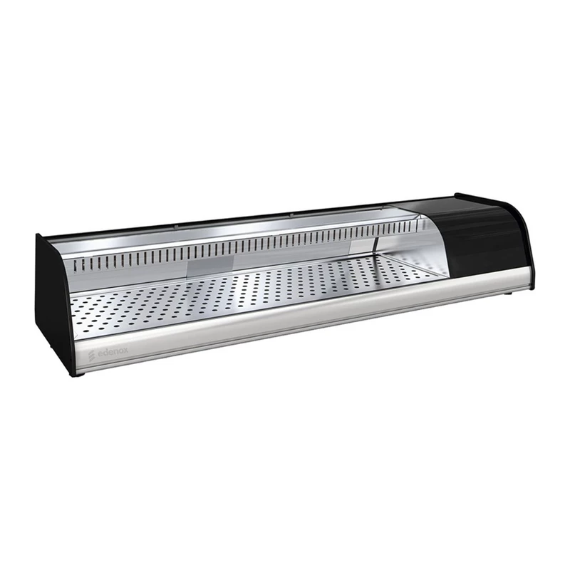 Vitrina refrigerada Exas-6 Hc Inc curvo negro 230V 1N 50Hz