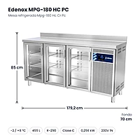 Medidas: Mesa refrigerada Mpg-180 Hc Cr Pc Edenox MPG-180 HC PC: 179,2 x 70 x 85 cm