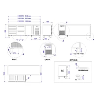 Mesa refrigerada MPS-150 HC 230V 1N 50Hz – vista de detalle 1