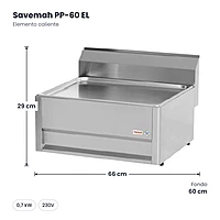 Elemento caliente Serie 600 Savemah PP-60 EL – medidas