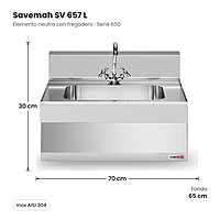 Medidas Savemah SV 657 L: 70 x 65 x 30 cm