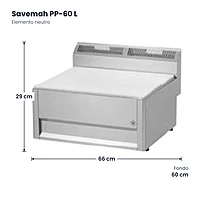 Elemento neutro Serie 600 Savemah PP-60 L – medidas