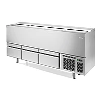 Enfriador de botellas 195 cm con cajones 620 L Infrico EBC 2000 II