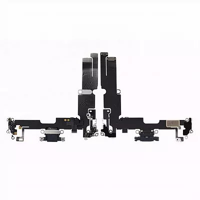 For Apple iPhone 14 Plus Charging Port Flex Cable Replacement With Microphone - Black