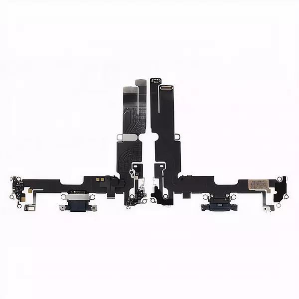 For Apple iPhone 14 Plus Charging Port Flex Cable Replacement With Microphone - Black