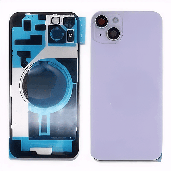 Apple iPhone 14 Plus - Replacement Back , Rear Glass With Camera Lens & Brackets - No Logo - Purple